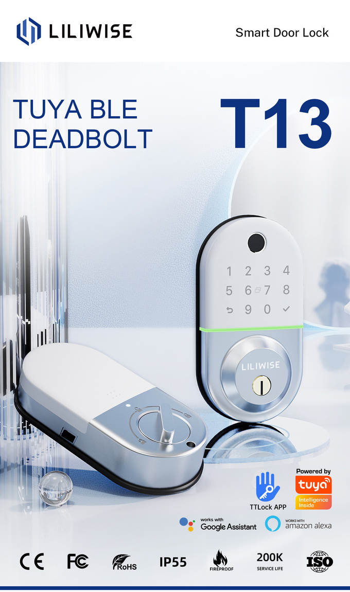 Ψηφιακή κλειδαριά πορτών Bluetooth Inteligente για το ξενοδοχείο διαμερισμάτων 0